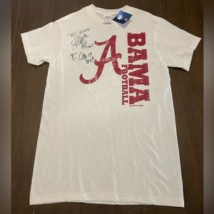 Alabama Crimson Tide T-shirt NWT Autographed Signed